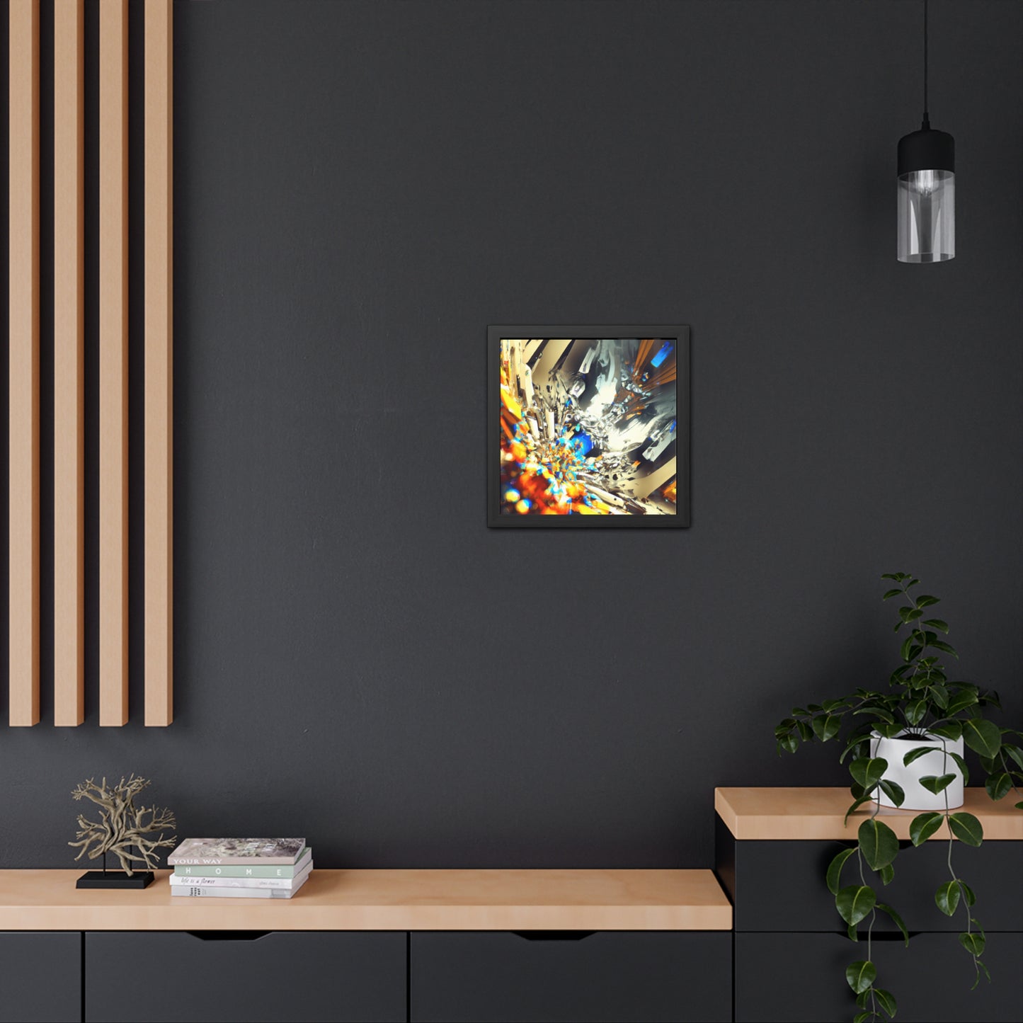 Temporal Flux 9 - on Framed Print