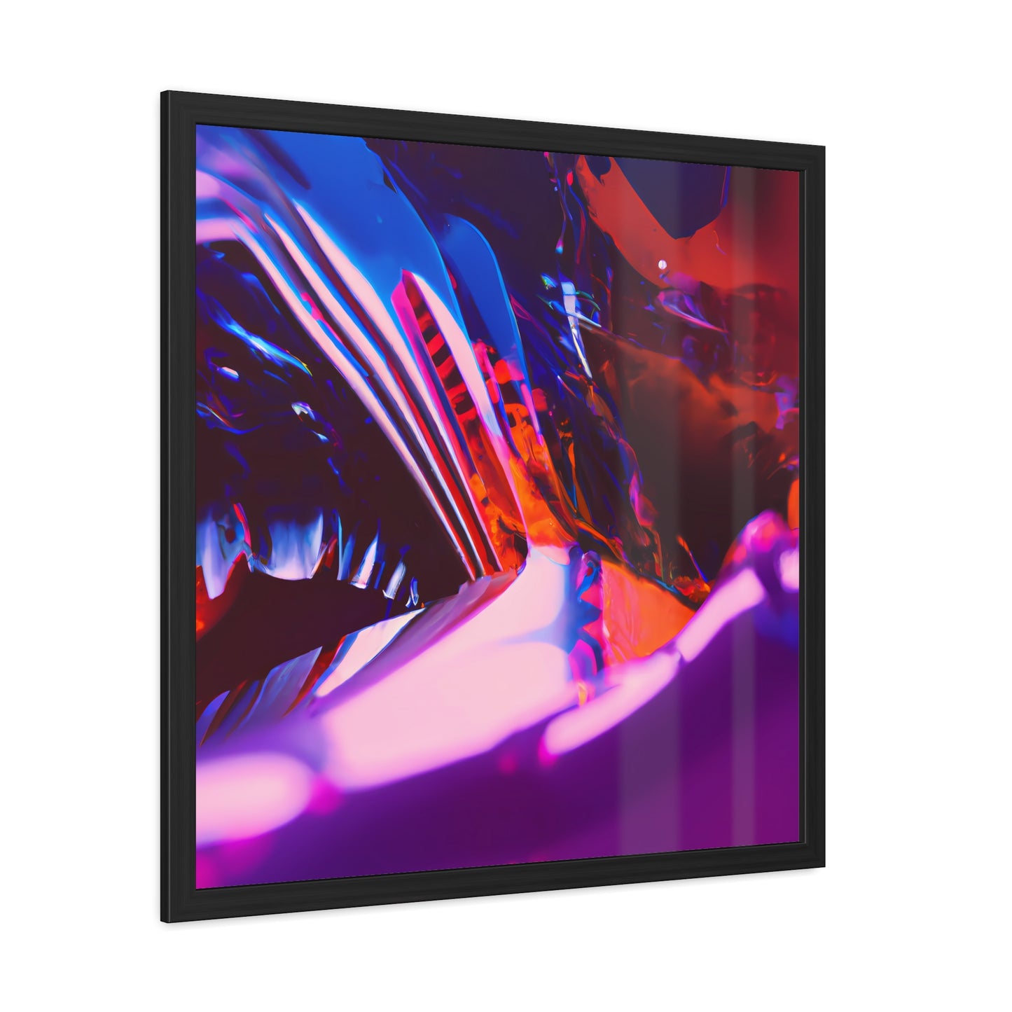 Neon Nexus 14 - on Framed Print