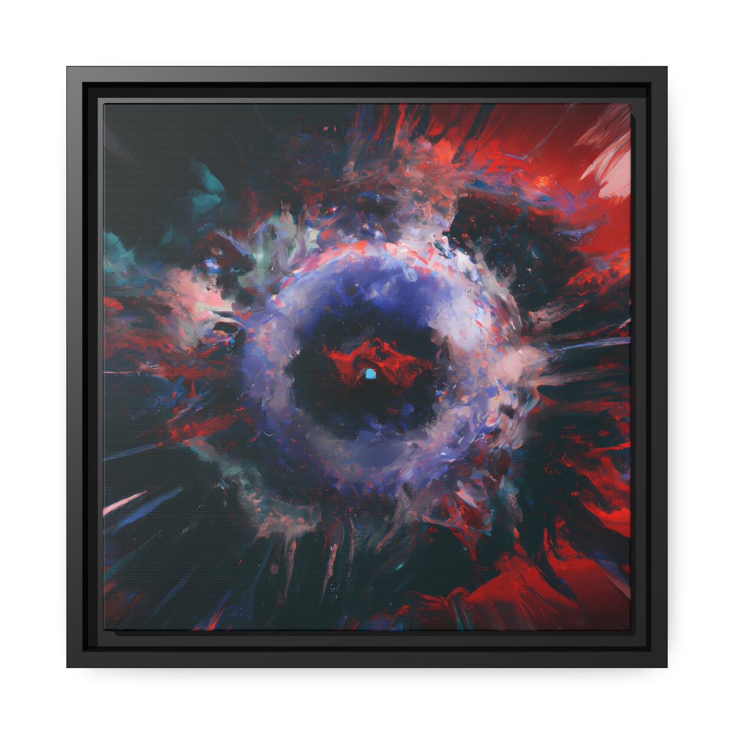 Fabstract 86 - on Framed Canvas