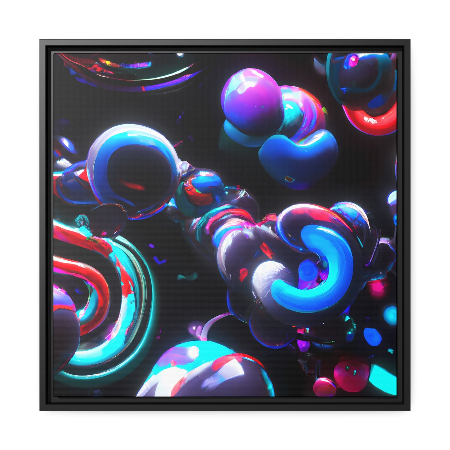 Temporal Flux 19 - on Framed Canvas