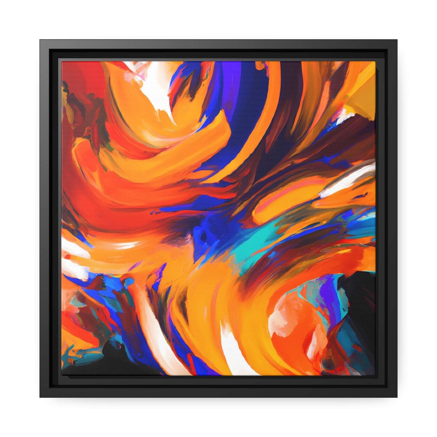 Fabstract 56 - on Framed Canvas