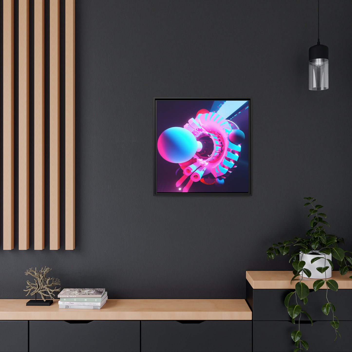 Temporal Flux 9 - on Framed Canvas