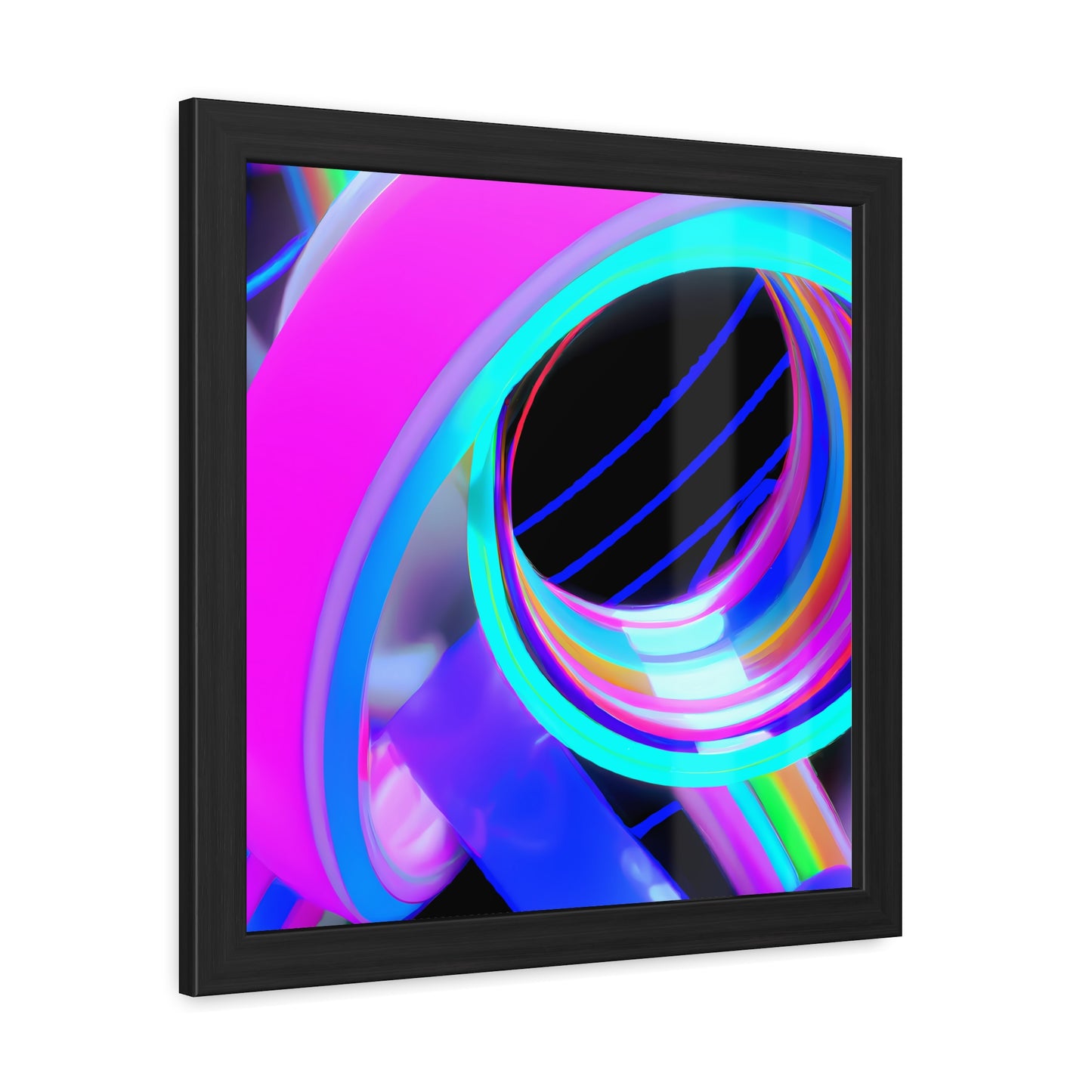 Neon Nexus 13 - on Framed Print