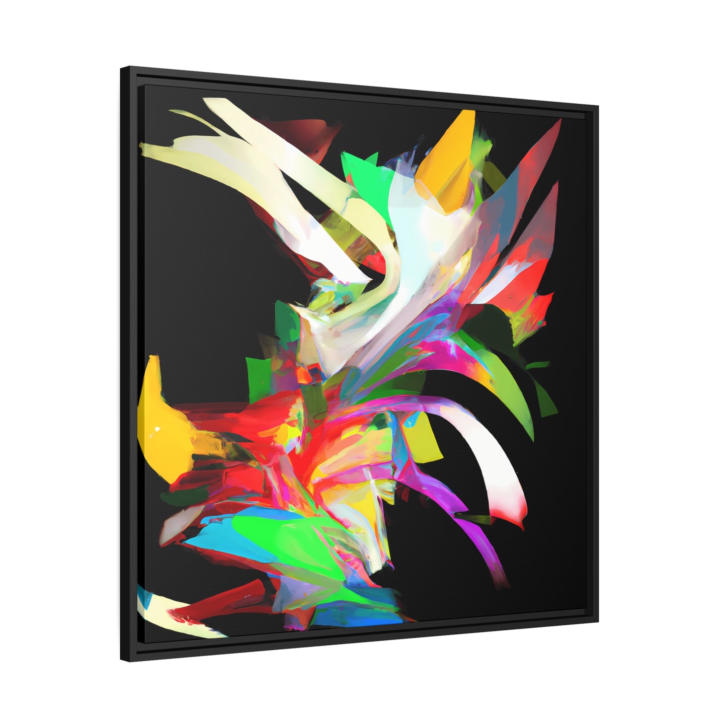 Fabstract 8 - on Framed Canvas