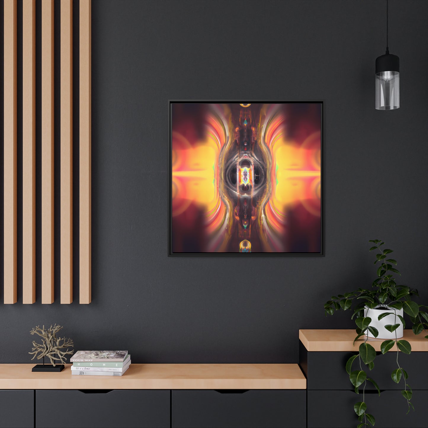 Temporal Flux 7 - on Framed Canvas