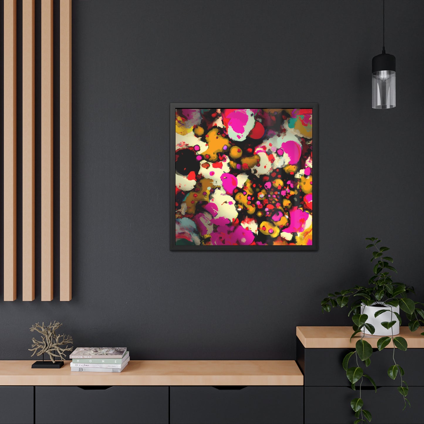 Fabstract 60 - on Framed Print