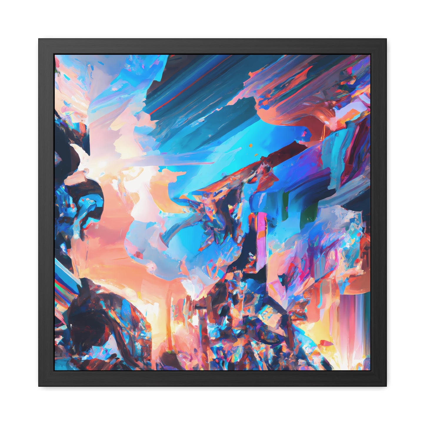 Temporal Flux 14 - on Framed Print