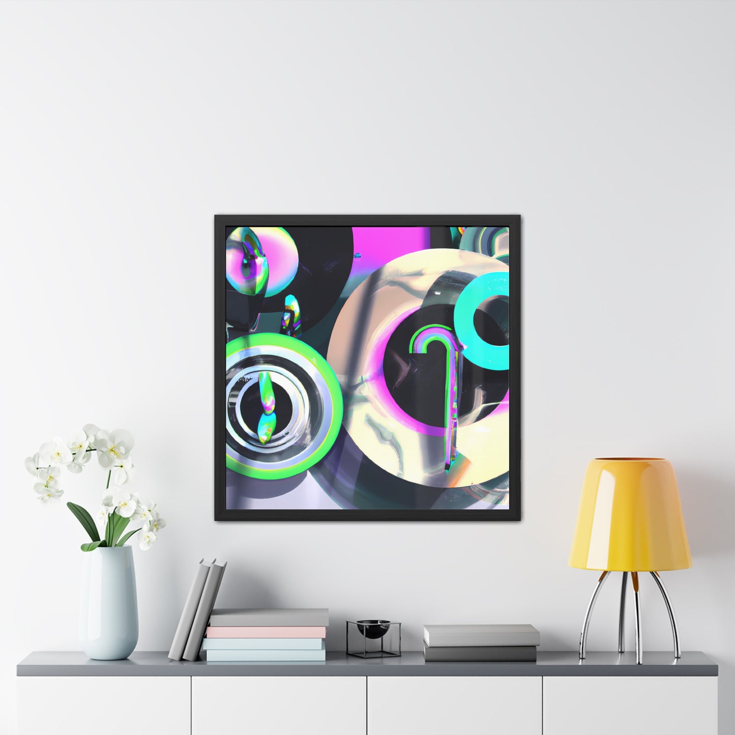 Neon Nexus 7 - on Framed Print