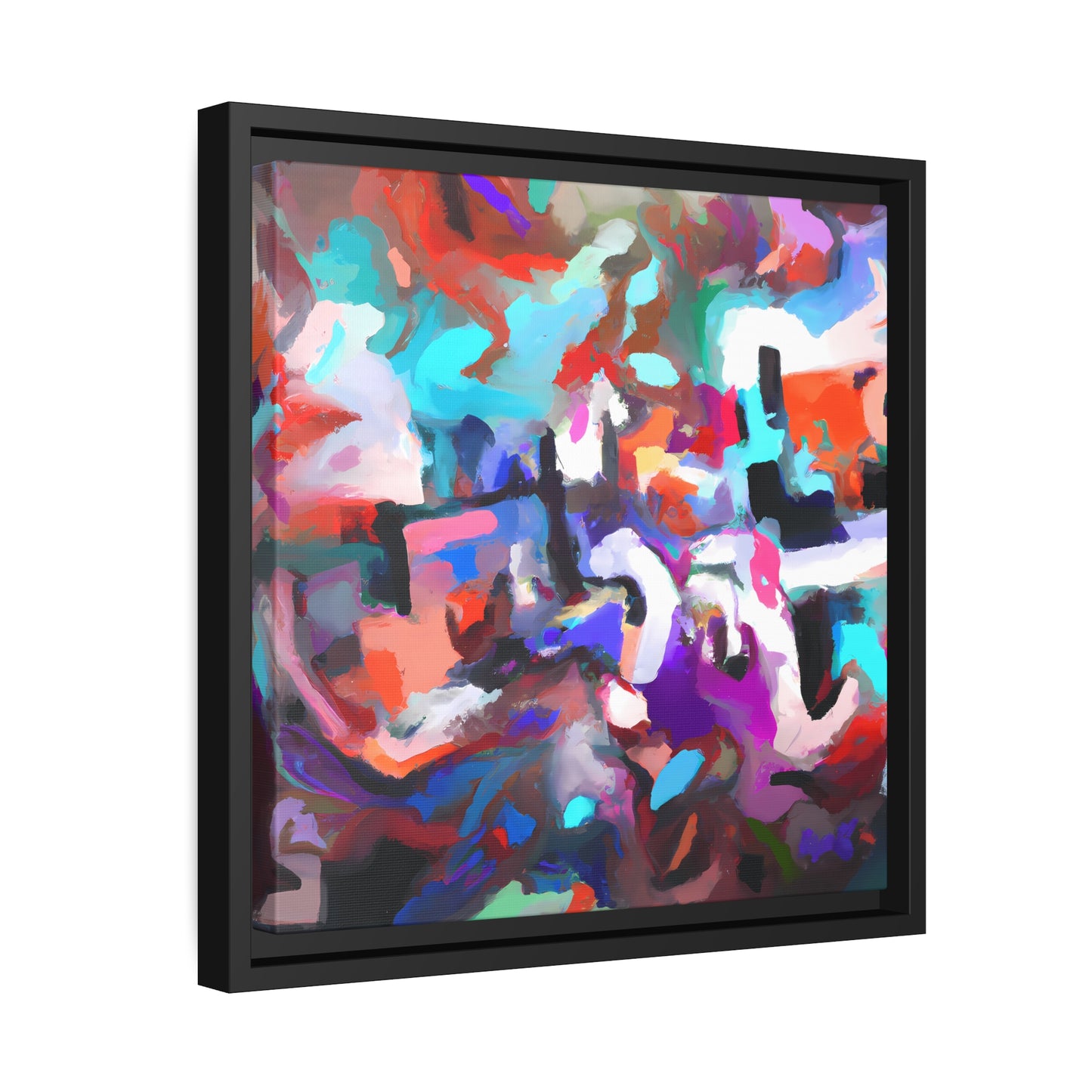 Fabstract 75 - on Framed Canvas