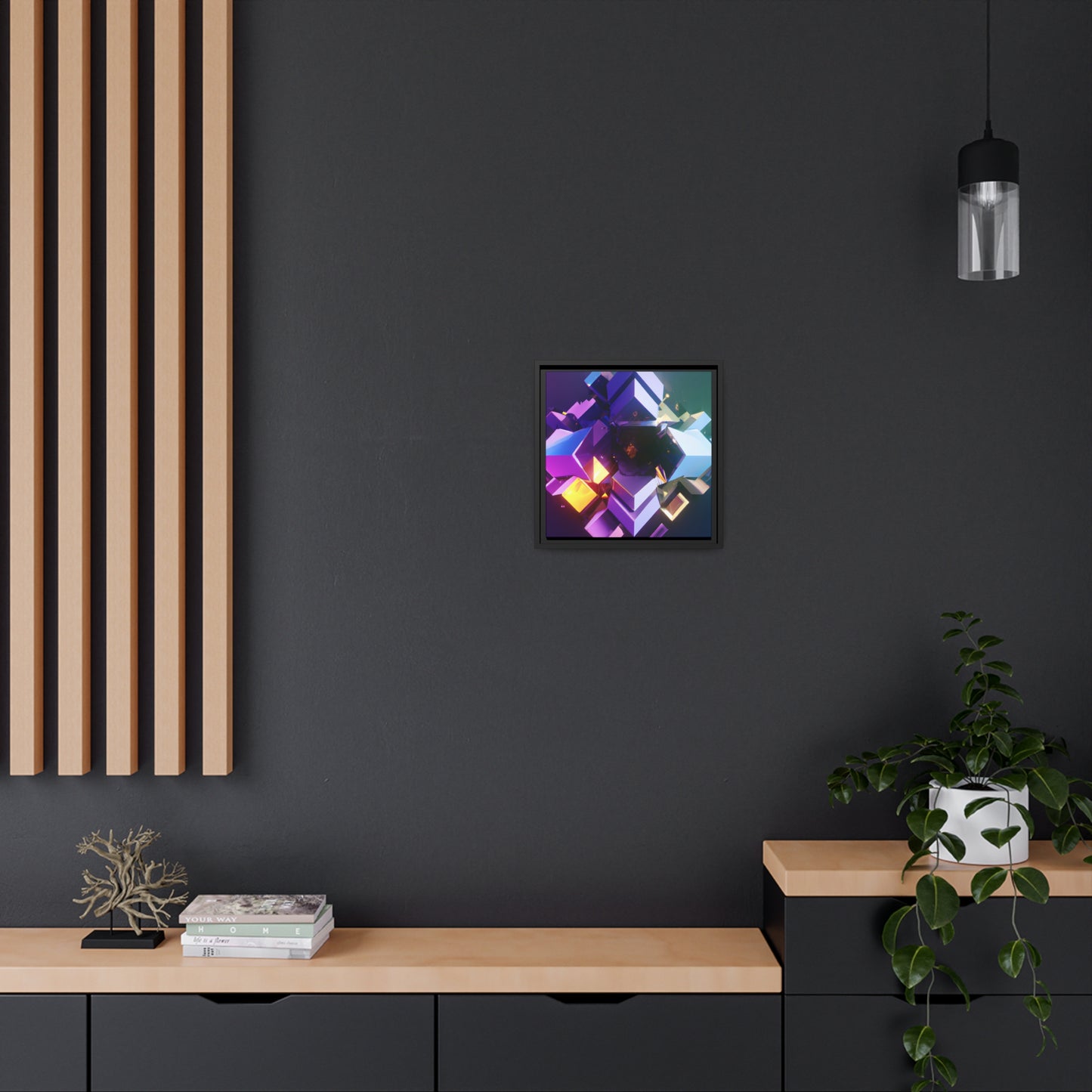 Temporal Flux 14 - on Framed Canvas