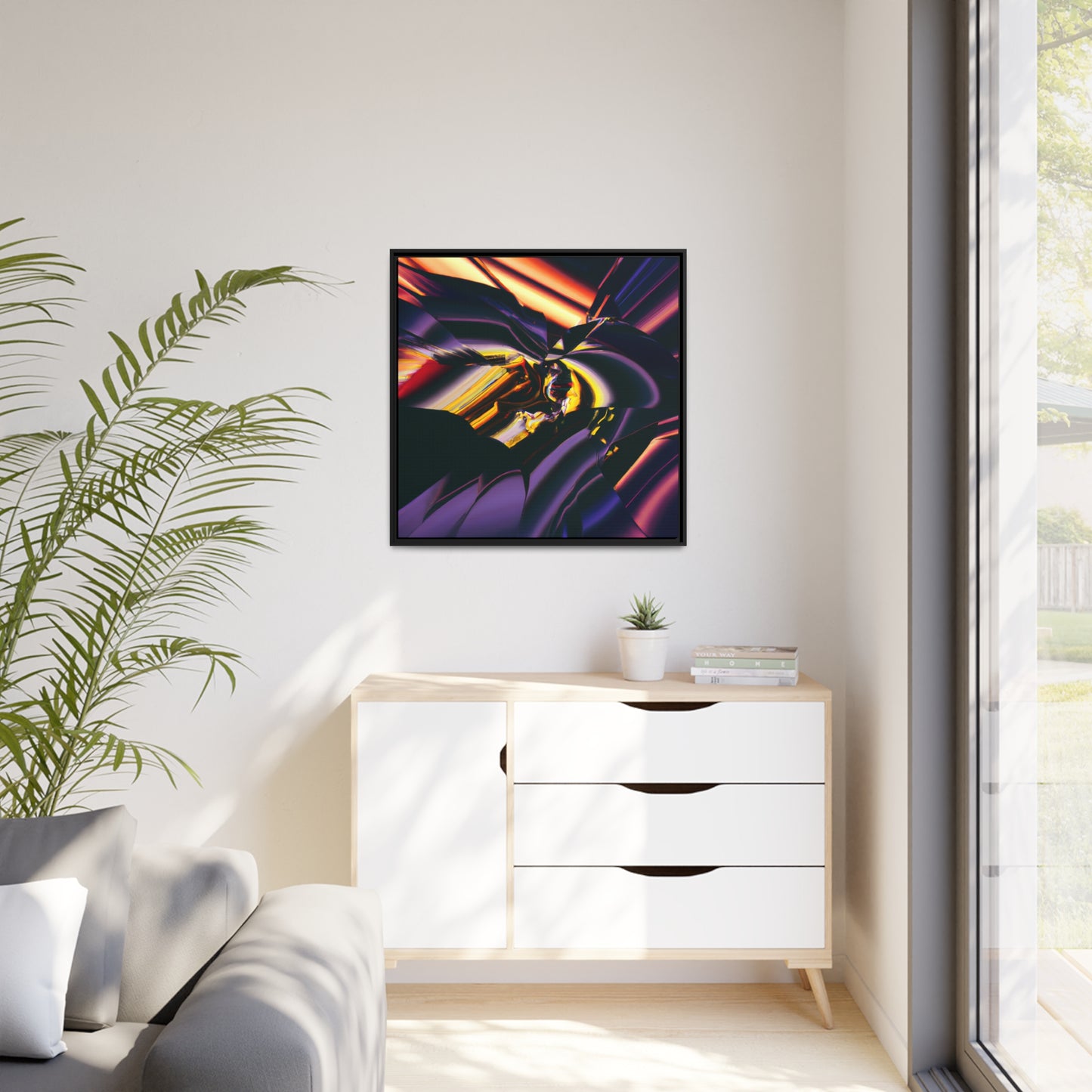 Temporal Flux 16 - on Framed Canvas