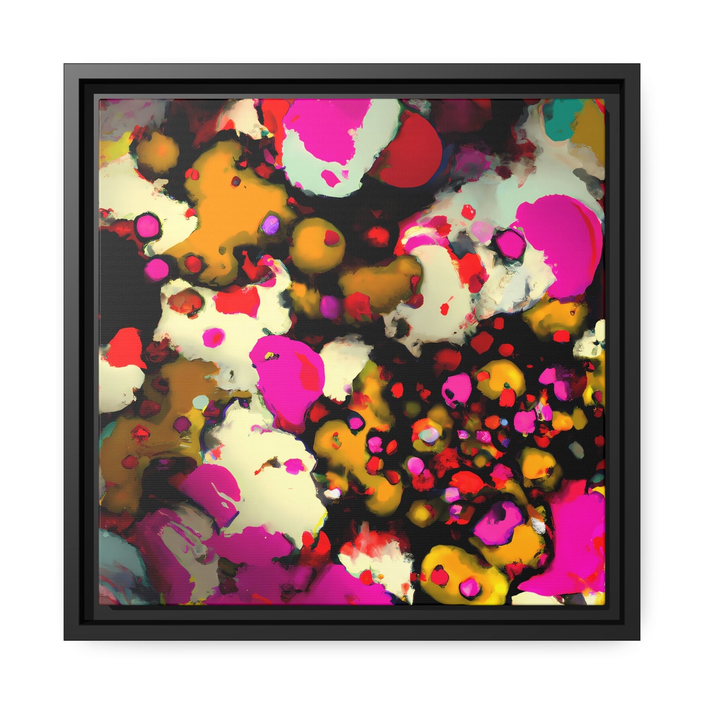 Fabstract 60 - on Framed Canvas