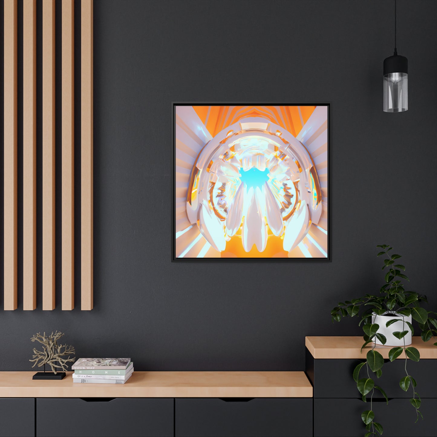 Temporal Flux 4 - on Framed Canvas