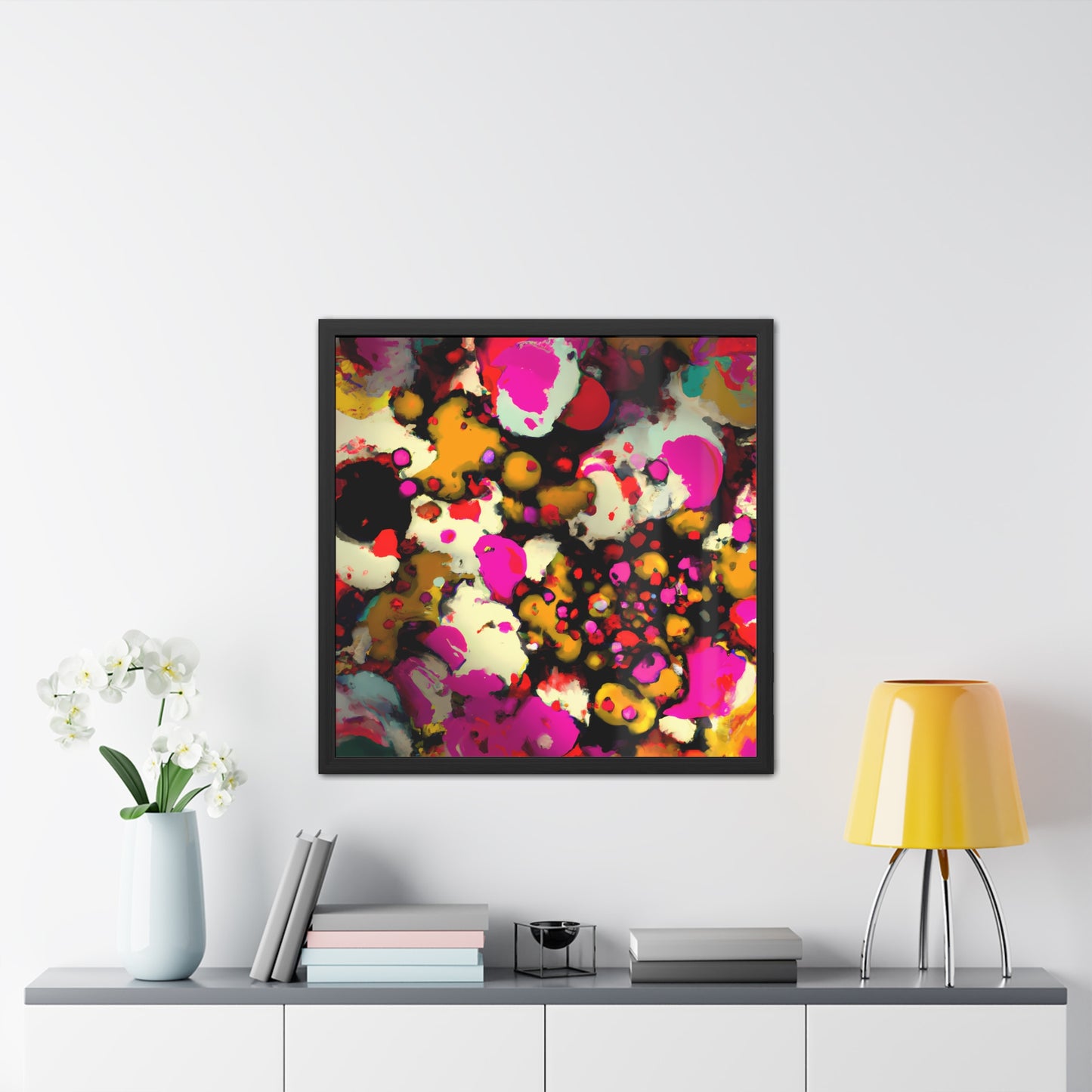 Fabstract 60 - on Framed Print