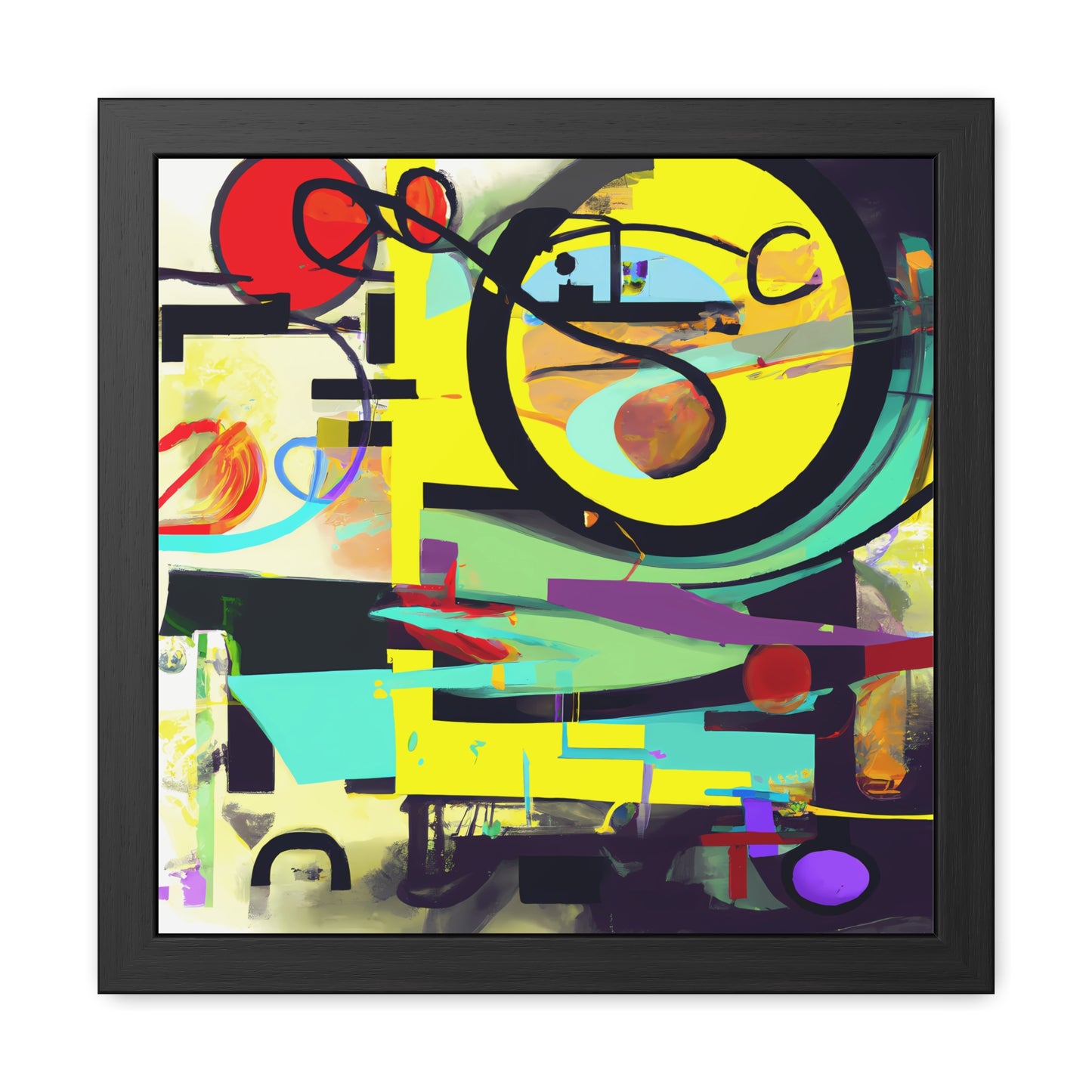 Fabstract 25 - on Framed Print