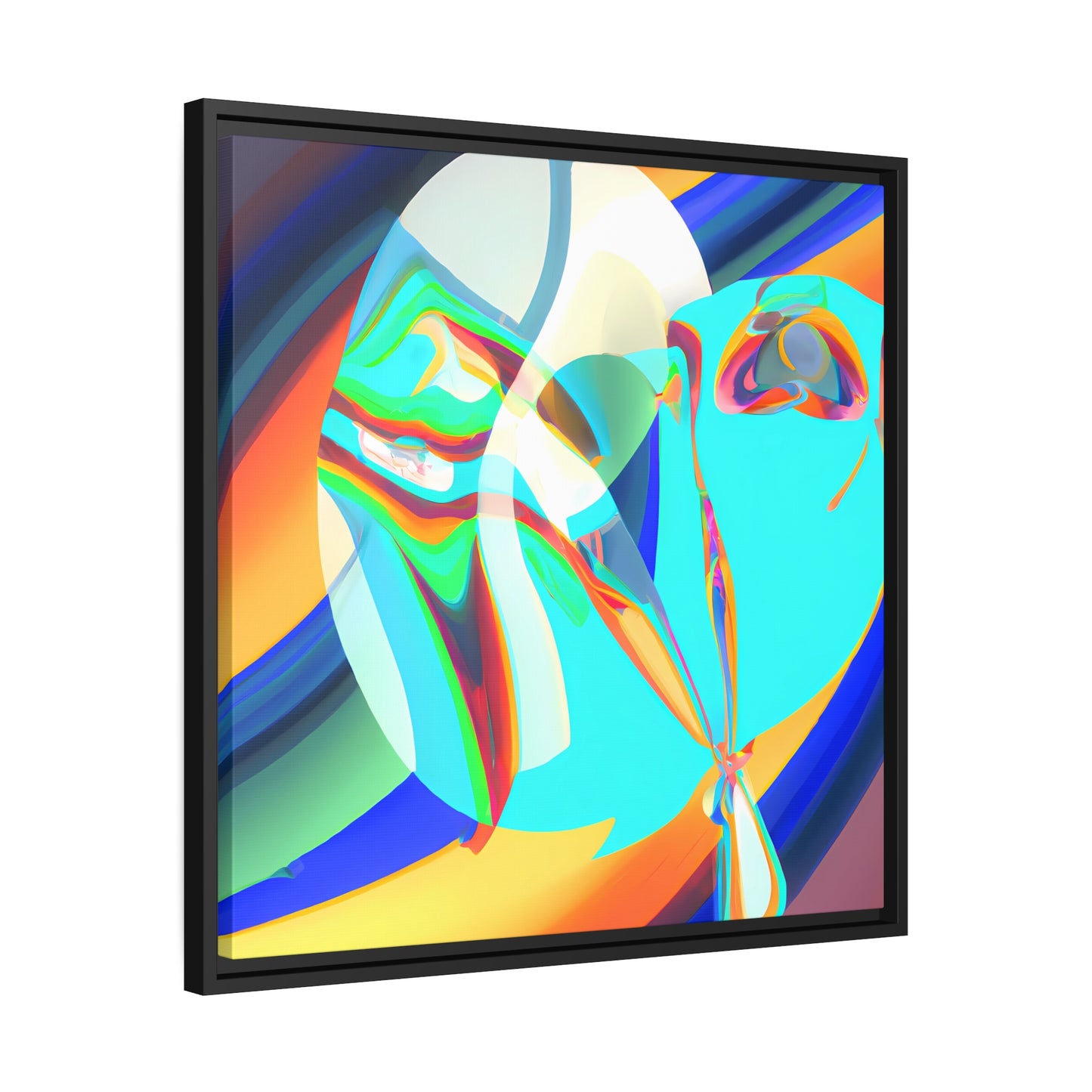 Neon Nexus 10 - on Framed Canvas