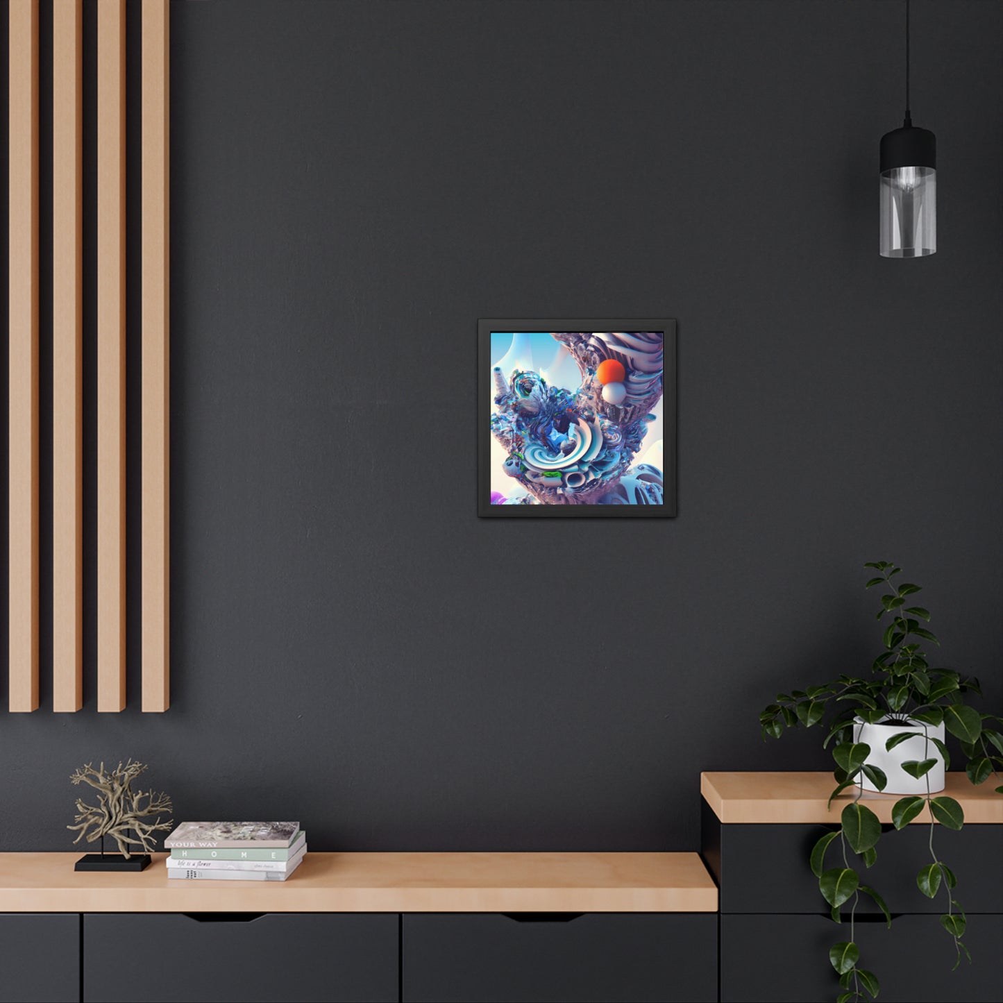 Temporal Flux 15 - on Framed Print