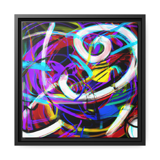 Fabstract 55 - on Framed Canvas