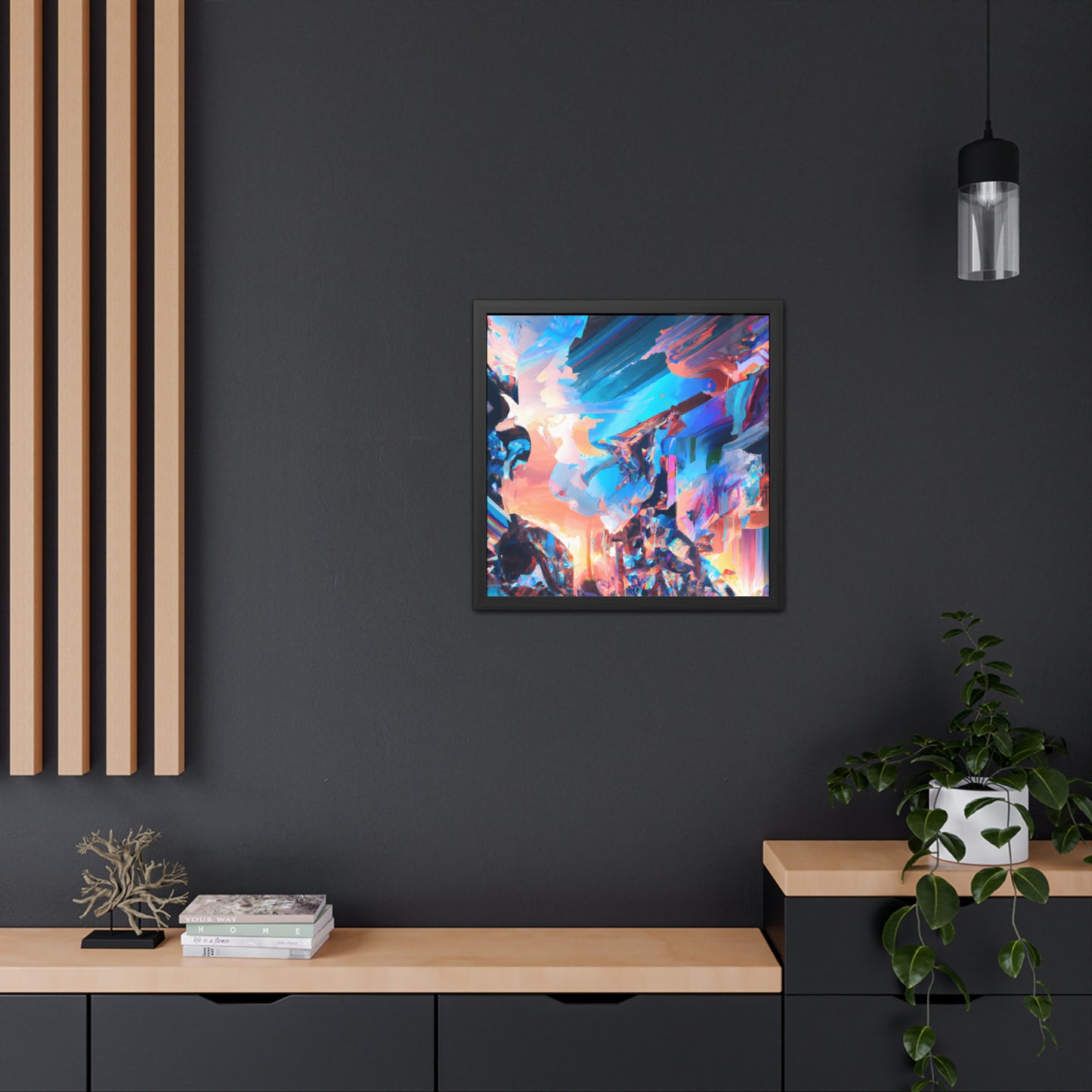 Temporal Flux 14 - on Framed Print