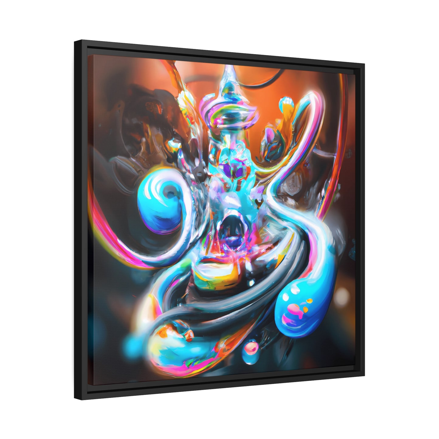 Fabstract 78 - on Framed Canvas