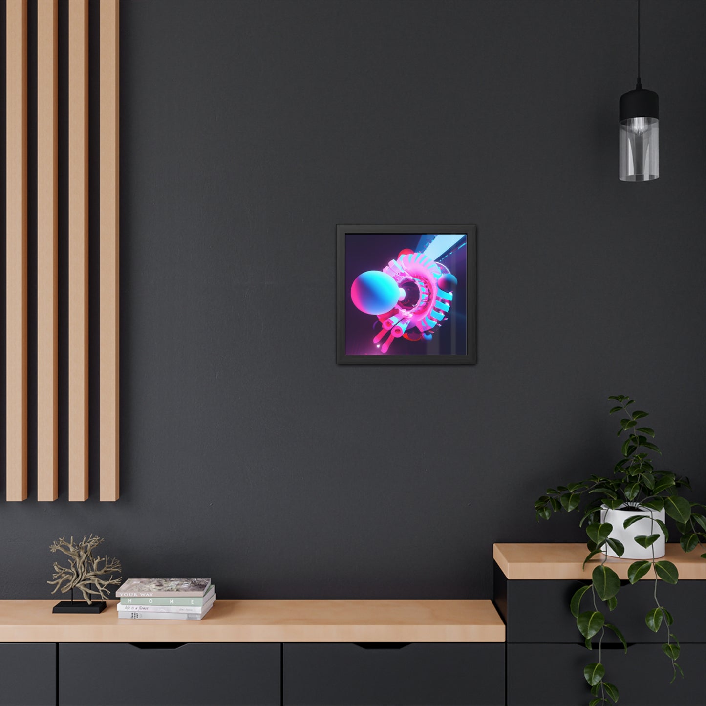 Temporal Flux 5 - on Framed Print