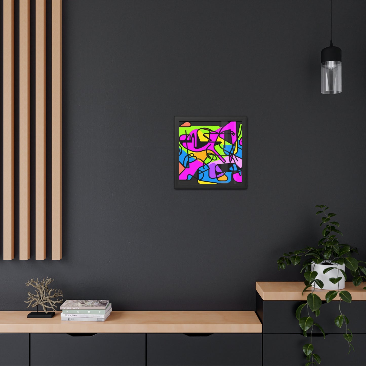 Fabstract 3 - on Framed Print