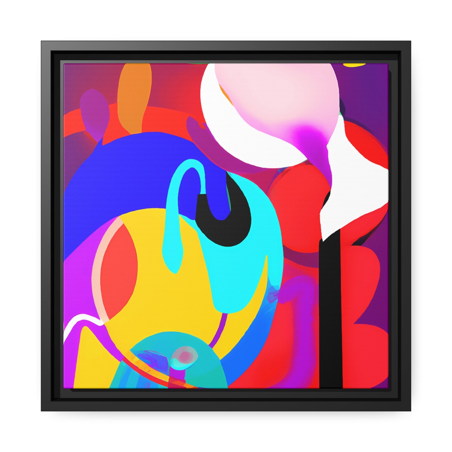 Fabstract 9 - on Framed Canvas