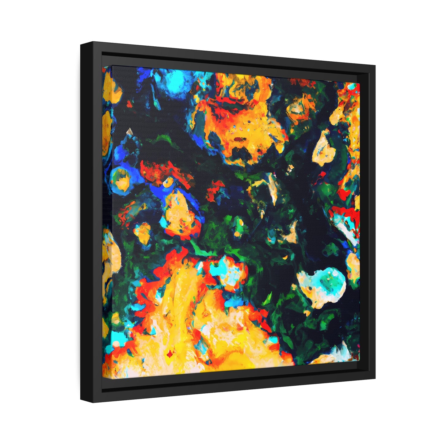 Fabstract 89 - on Framed Canvas