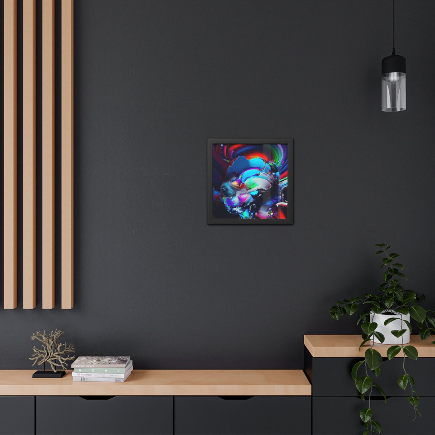 Neon Nexus 4 - on Framed Print