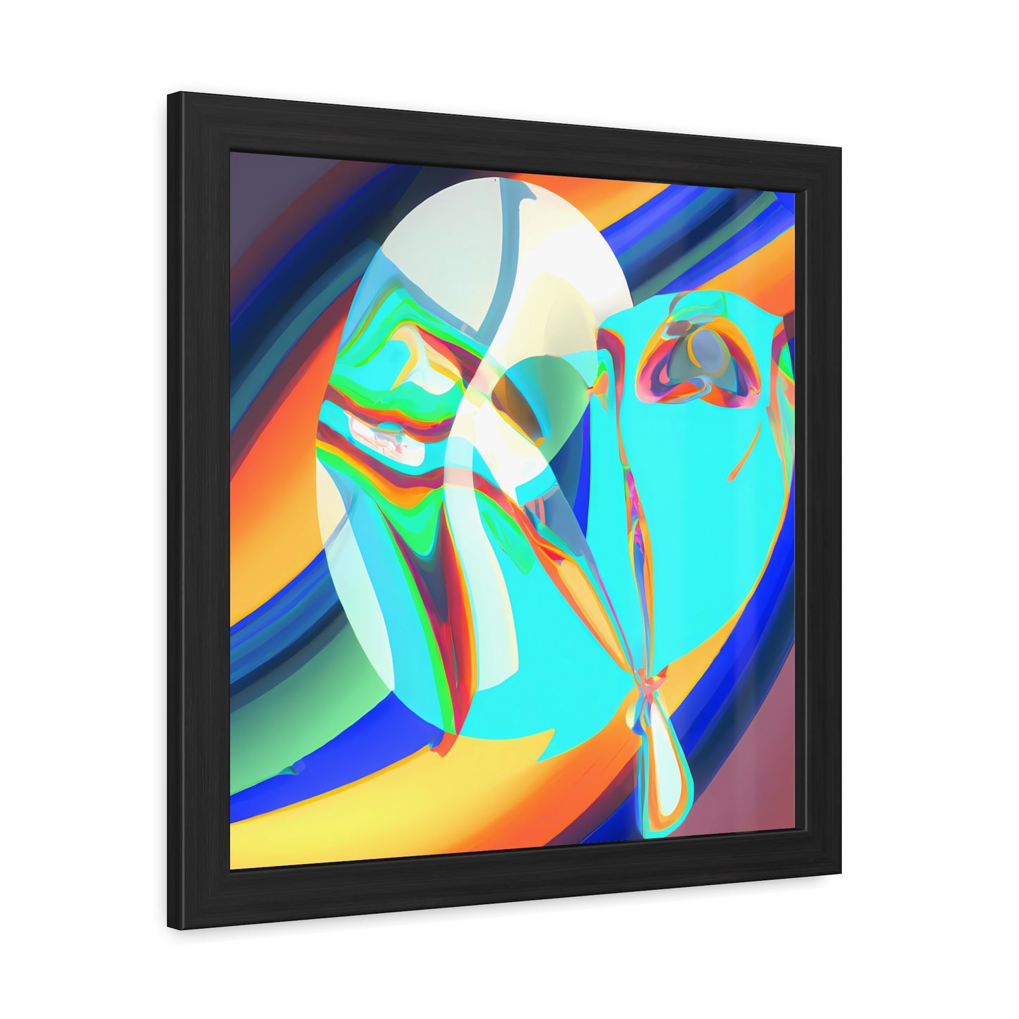 Neon Nexus 9 - on Framed Print