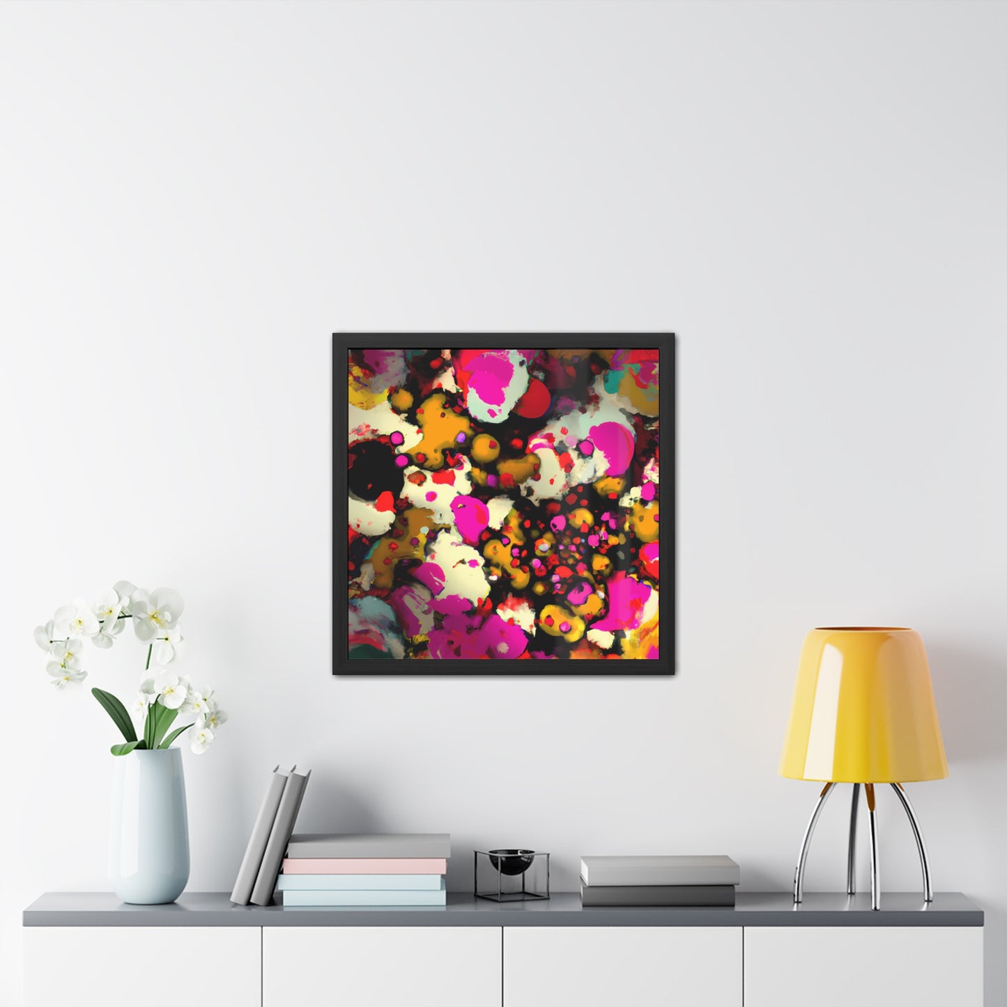 Fabstract 60 - on Framed Print