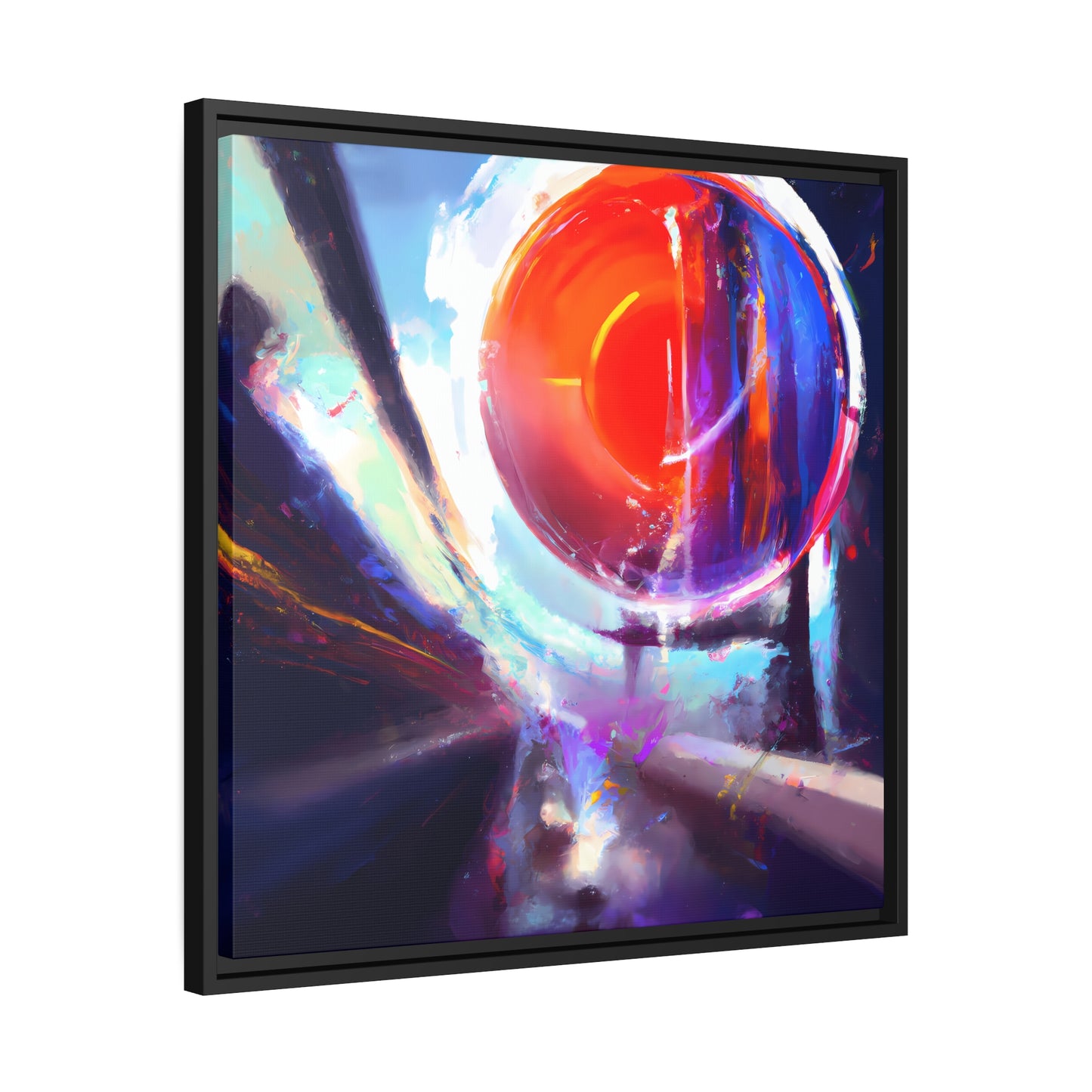 Fabstract 1 - on Framed Canvas