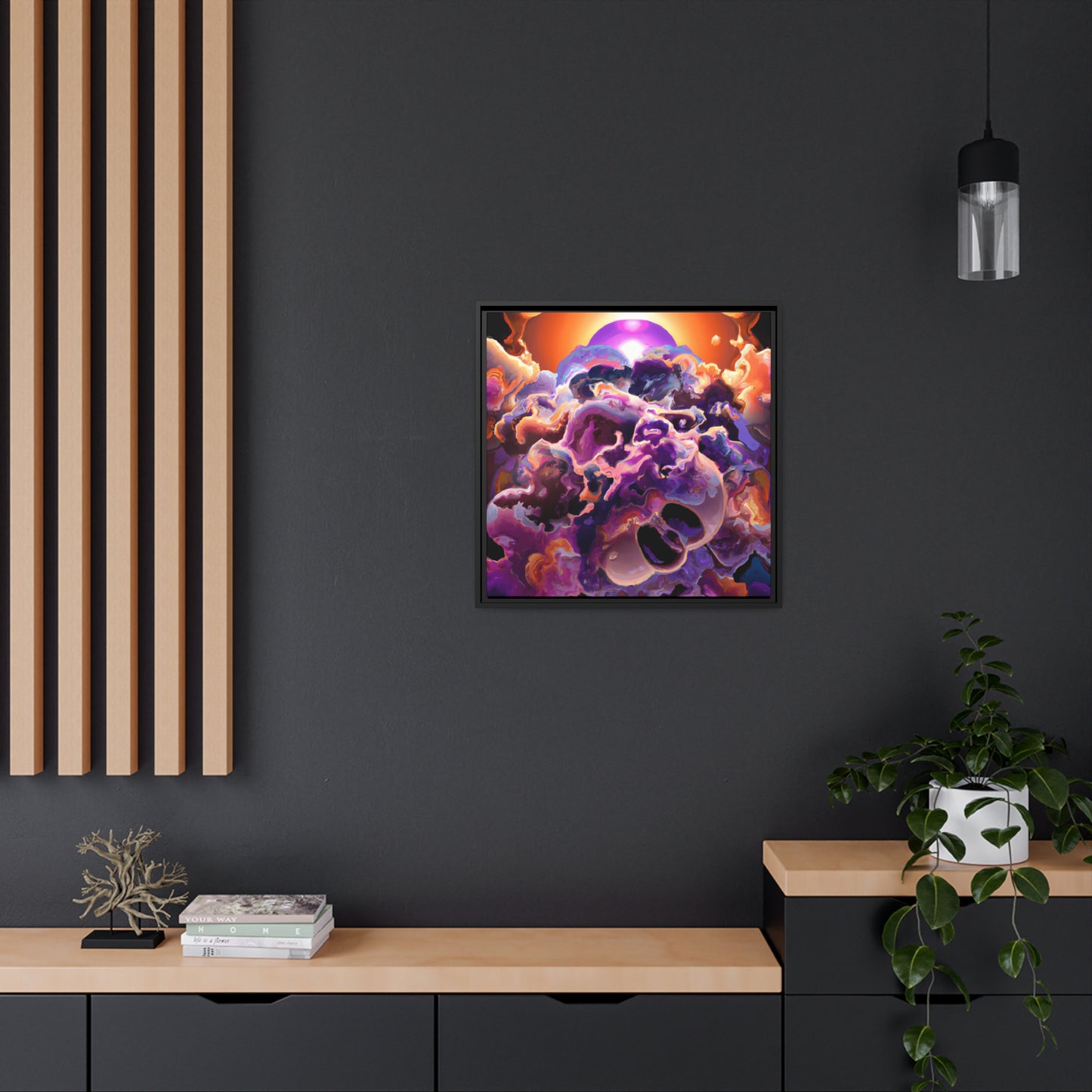 Temporal Flux 5 - on Framed Canvas