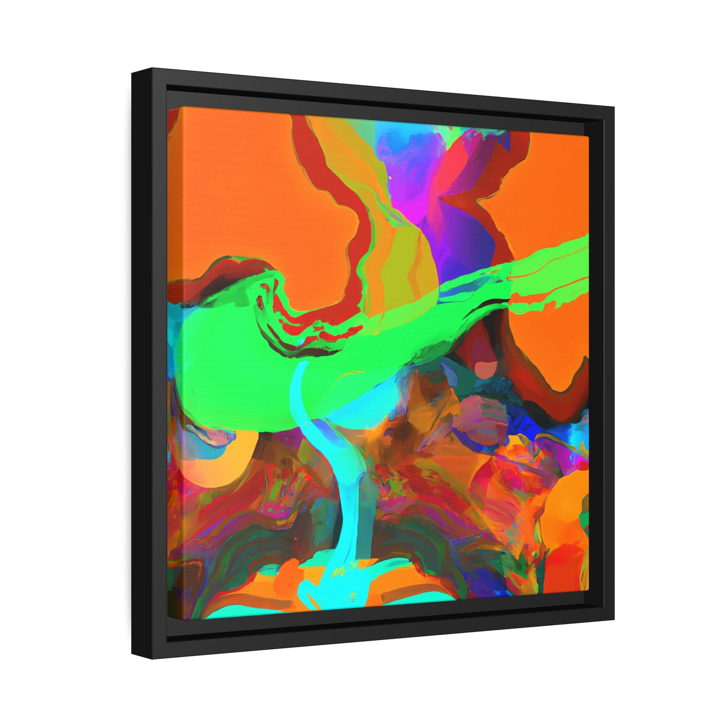 Fabstract 23 - on Framed Canvas