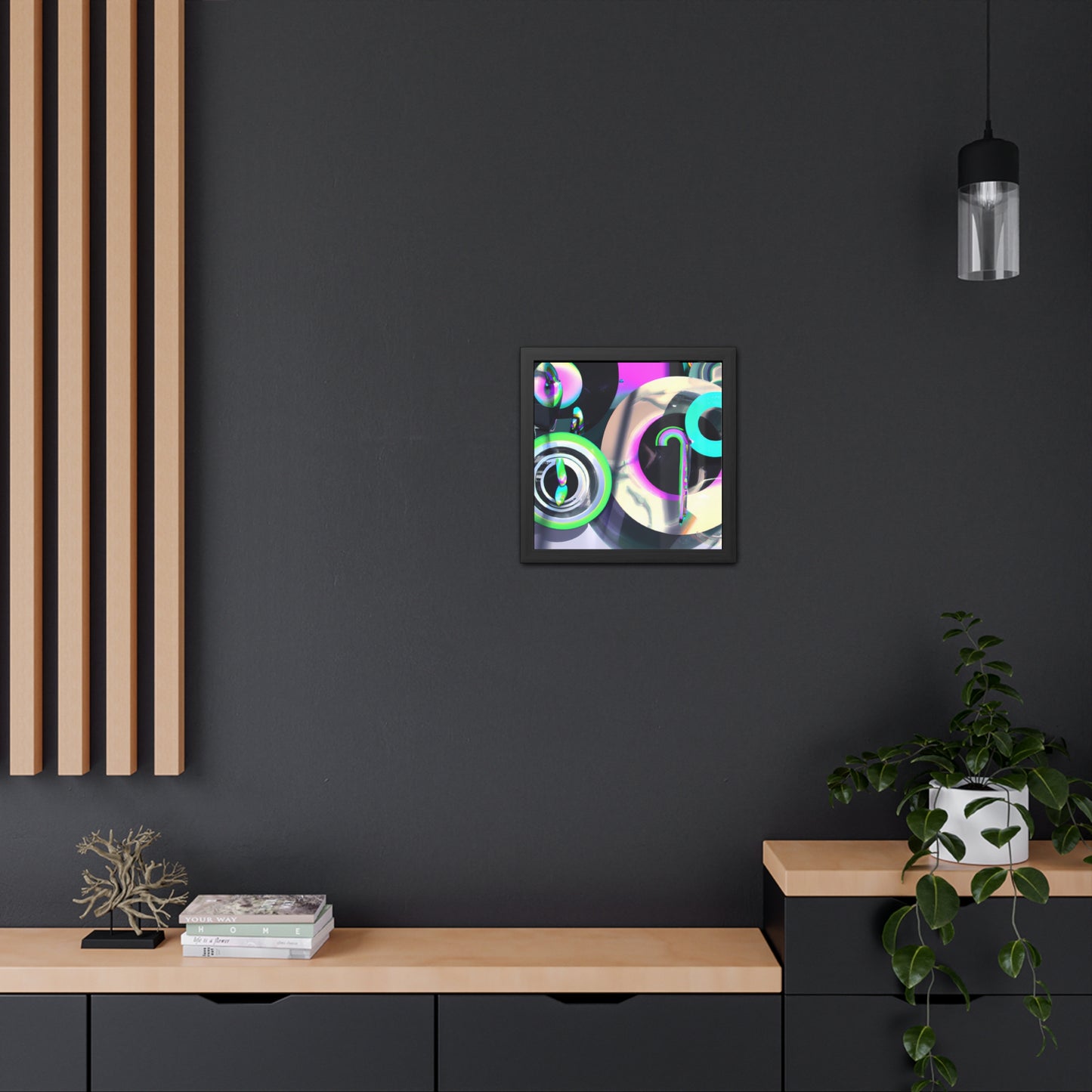 Neon Nexus 7 - on Framed Print