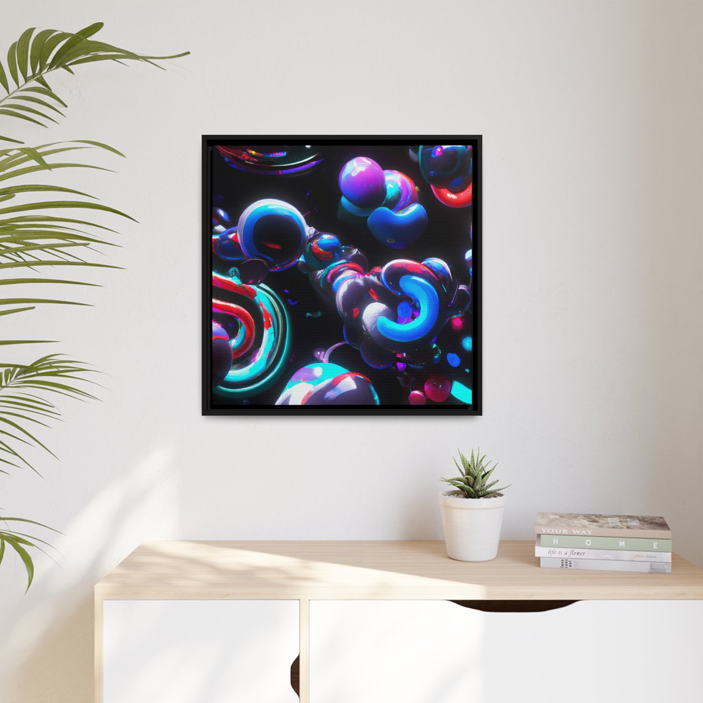 Temporal Flux 19 - on Framed Canvas