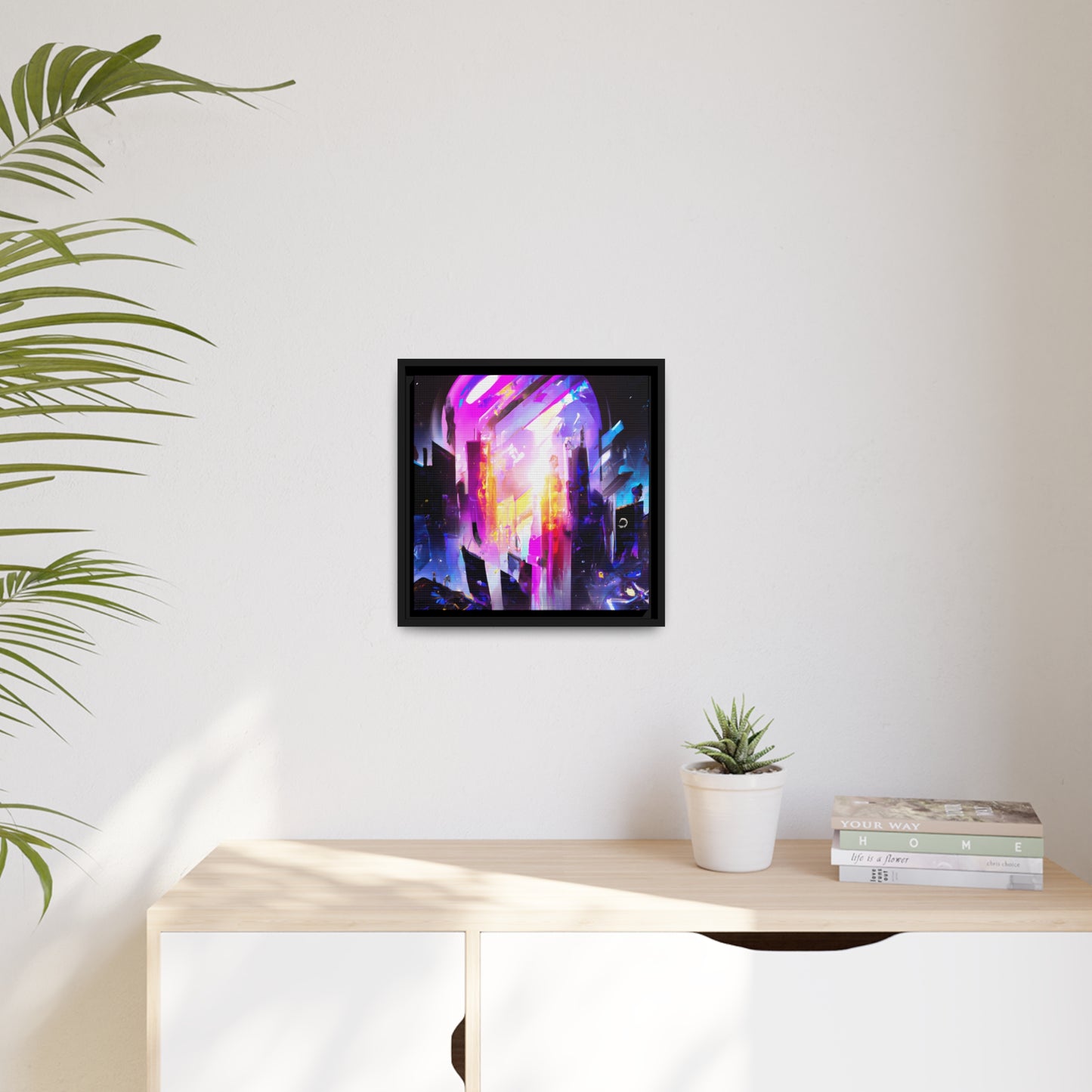 Neon Nexus 7 - on Framed Canvas