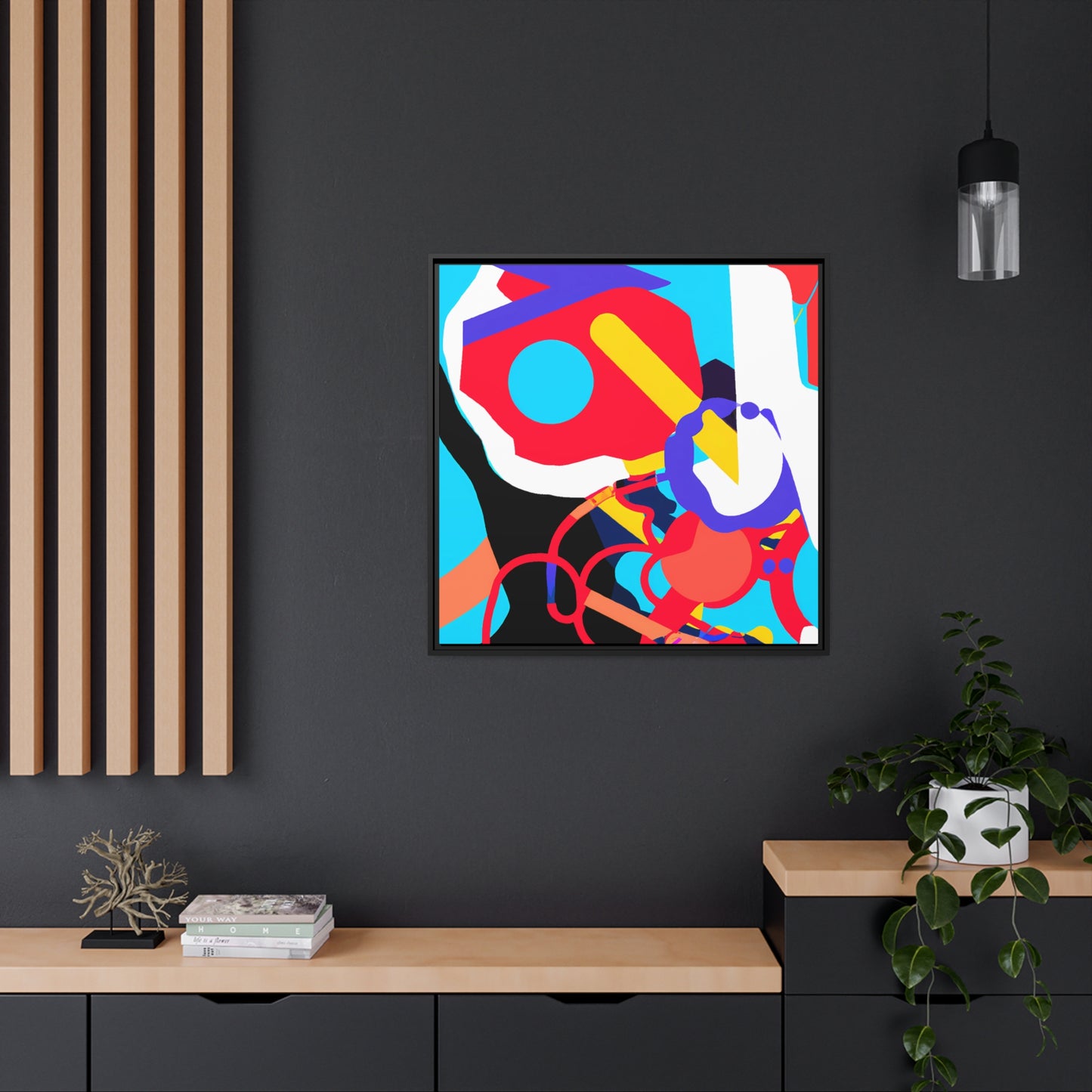 Fabstract 4 - on Framed Canvas