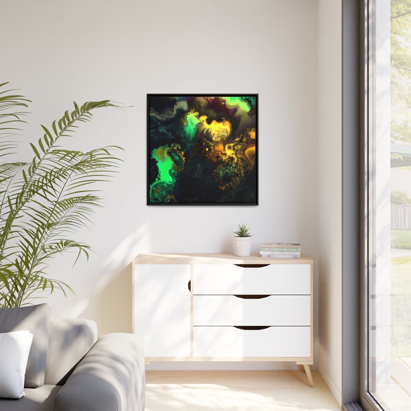 Quantum Euphoria 4 - on Framed Canvas