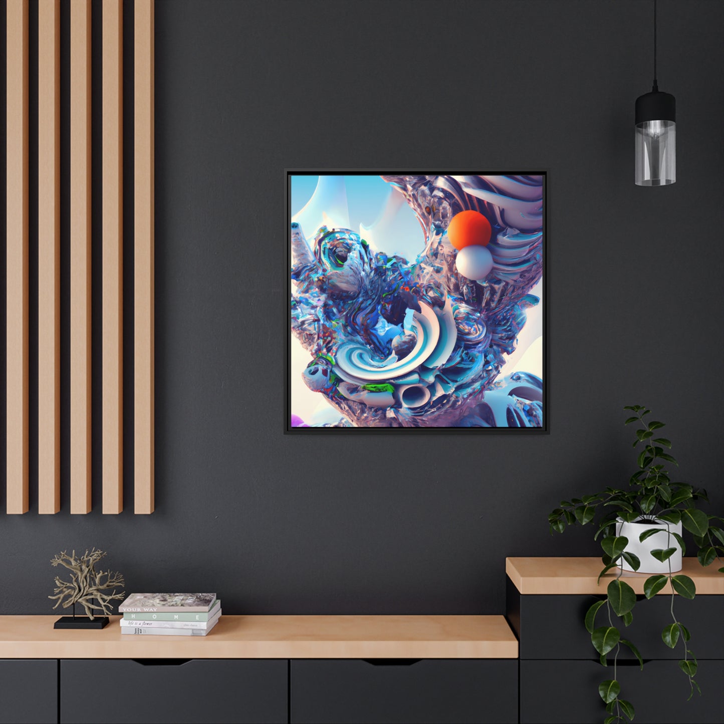 Temporal Flux 2 - on Framed Canvas