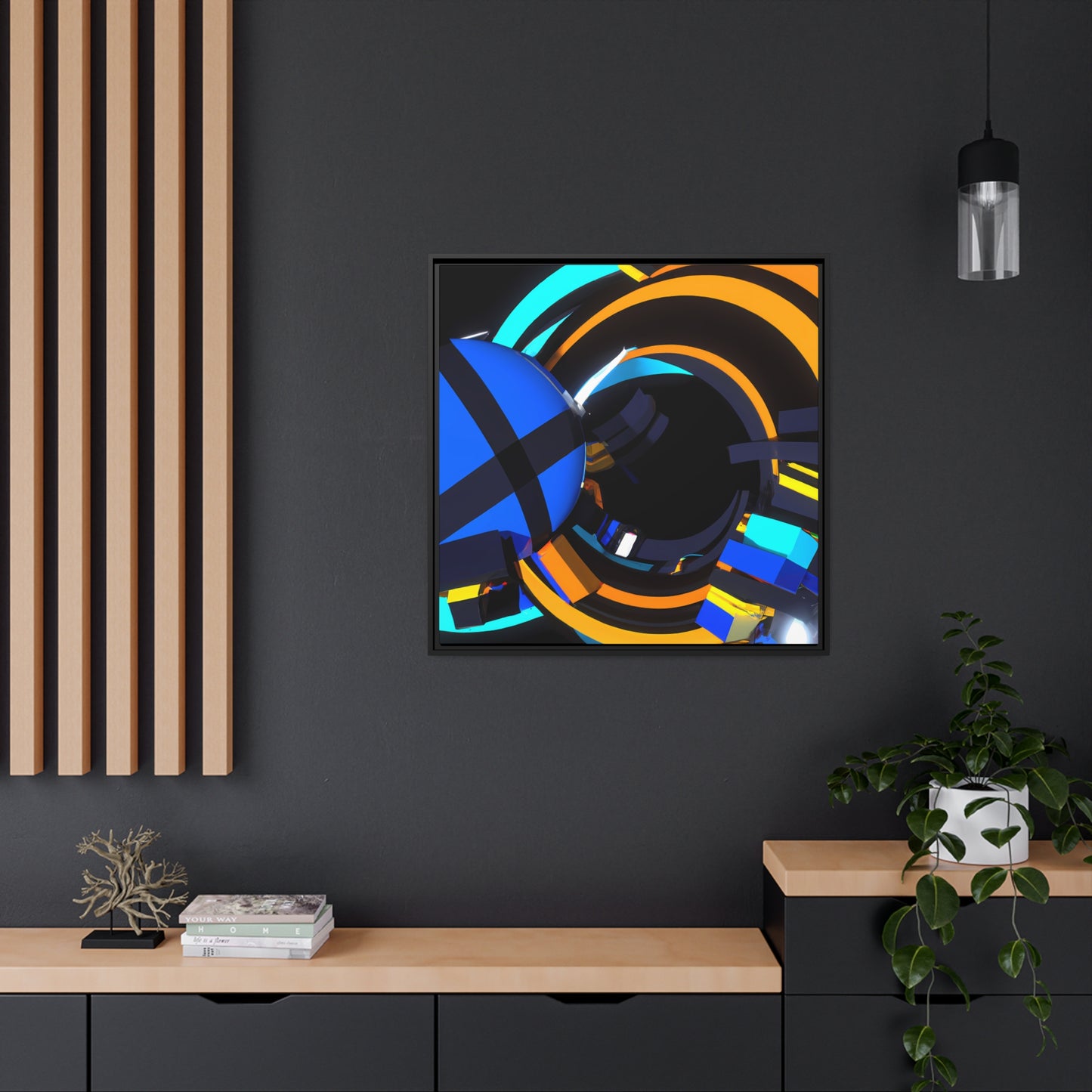 Temporal Flux 11 - on Framed Canvas