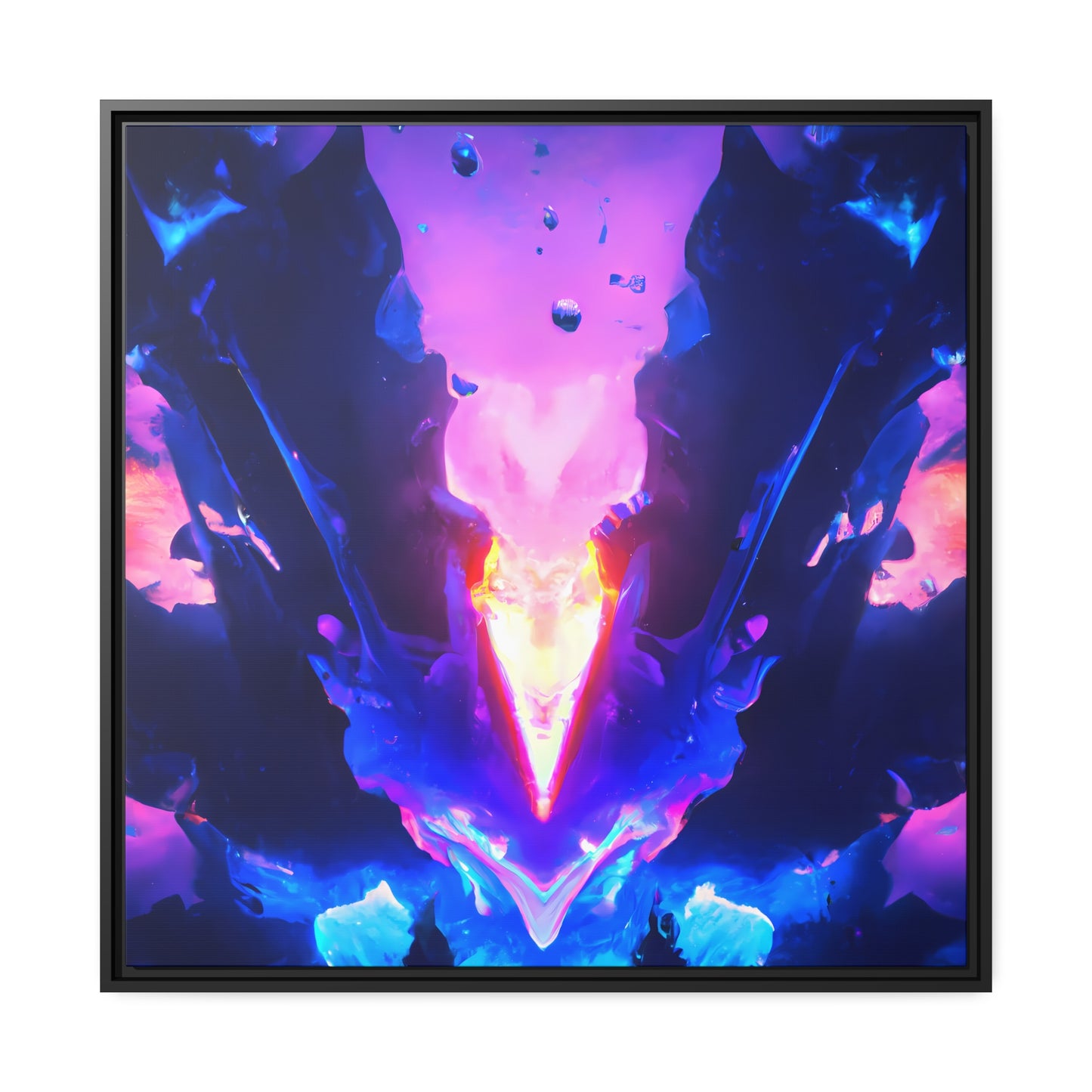 Neon Nexus 11 - on Framed Canvas