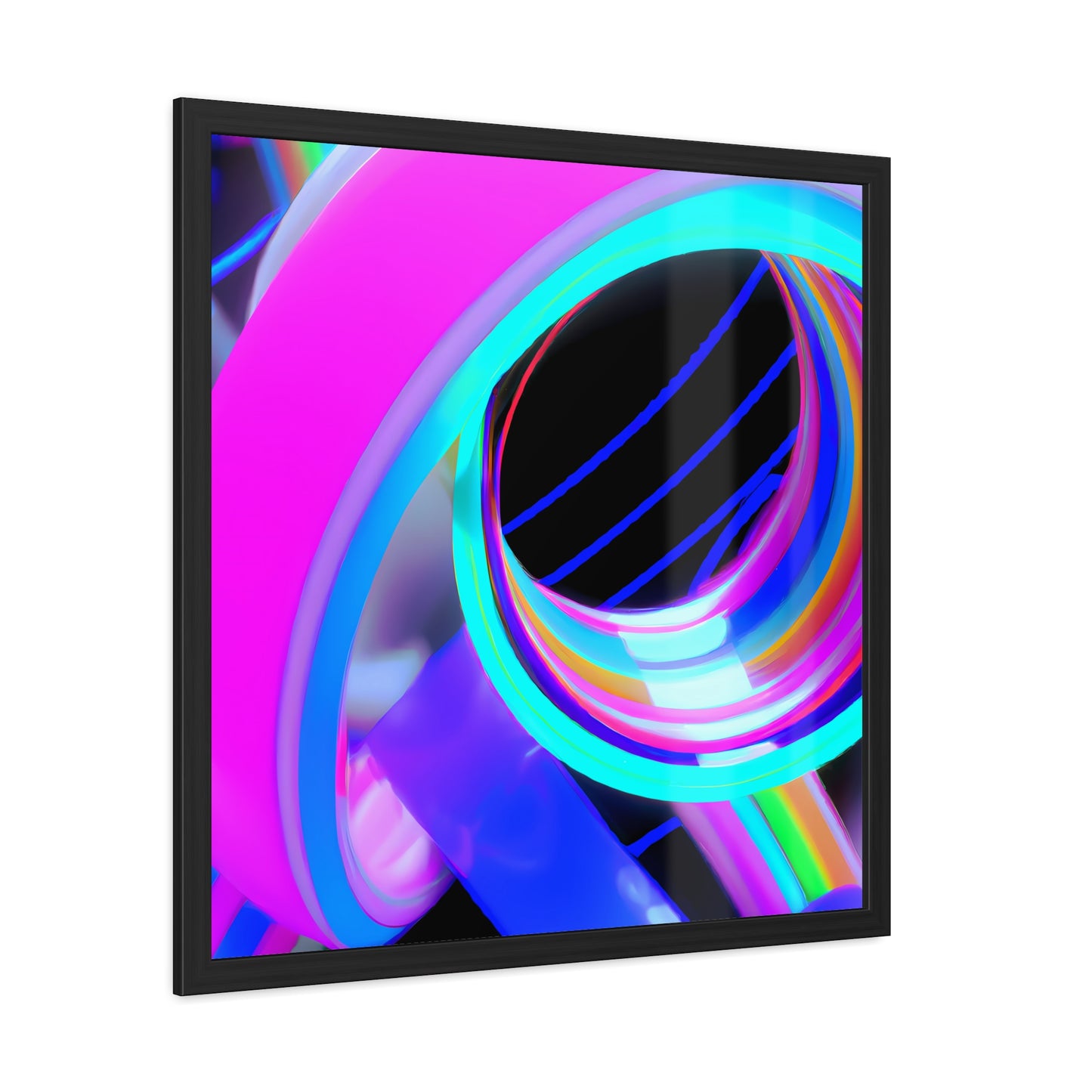 Neon Nexus 13 - on Framed Print