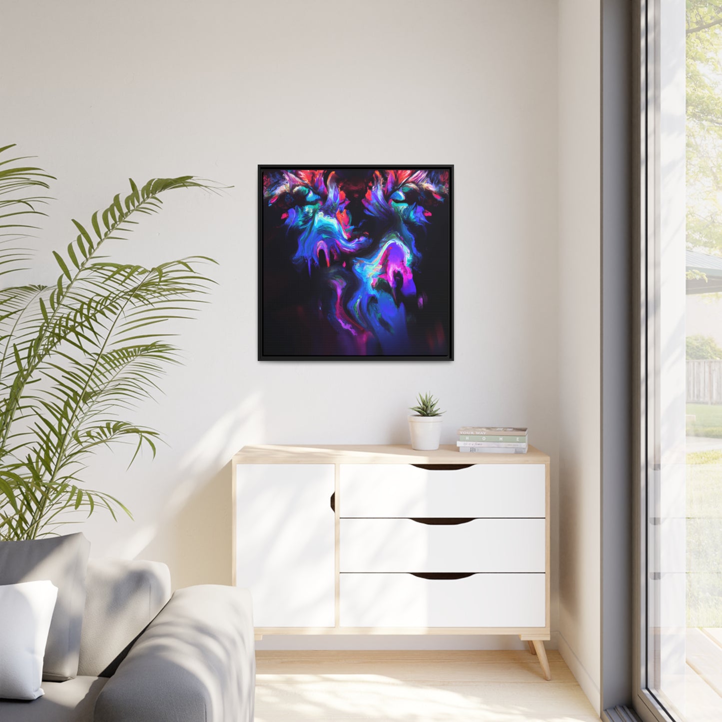 Quantum Euphoria 17 - on Framed Canvas