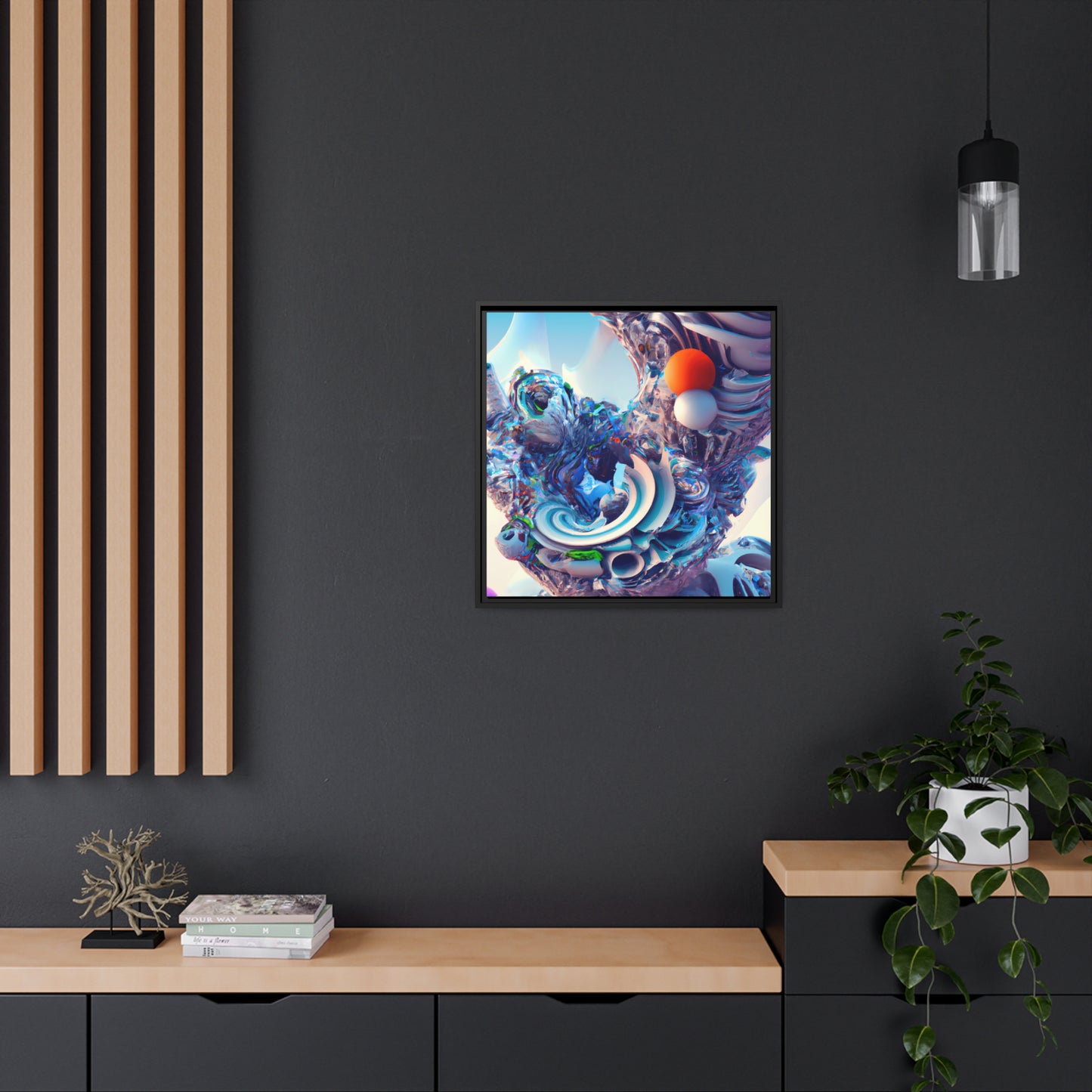 Temporal Flux 2 - on Framed Canvas