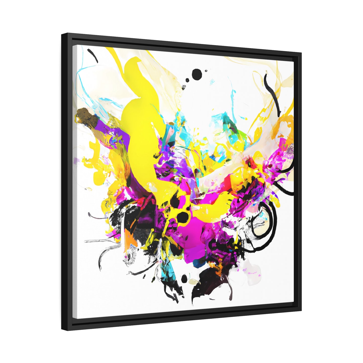 Fabstract 44 - on Framed Canvas