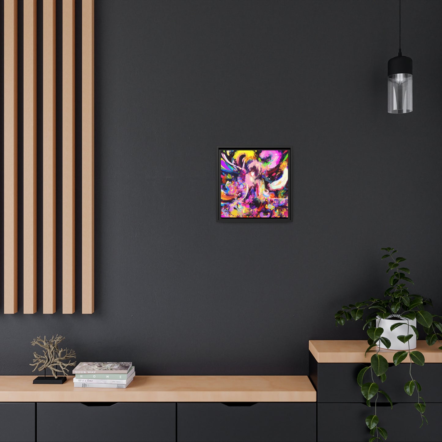 Fabstract 98 - on Framed Canvas