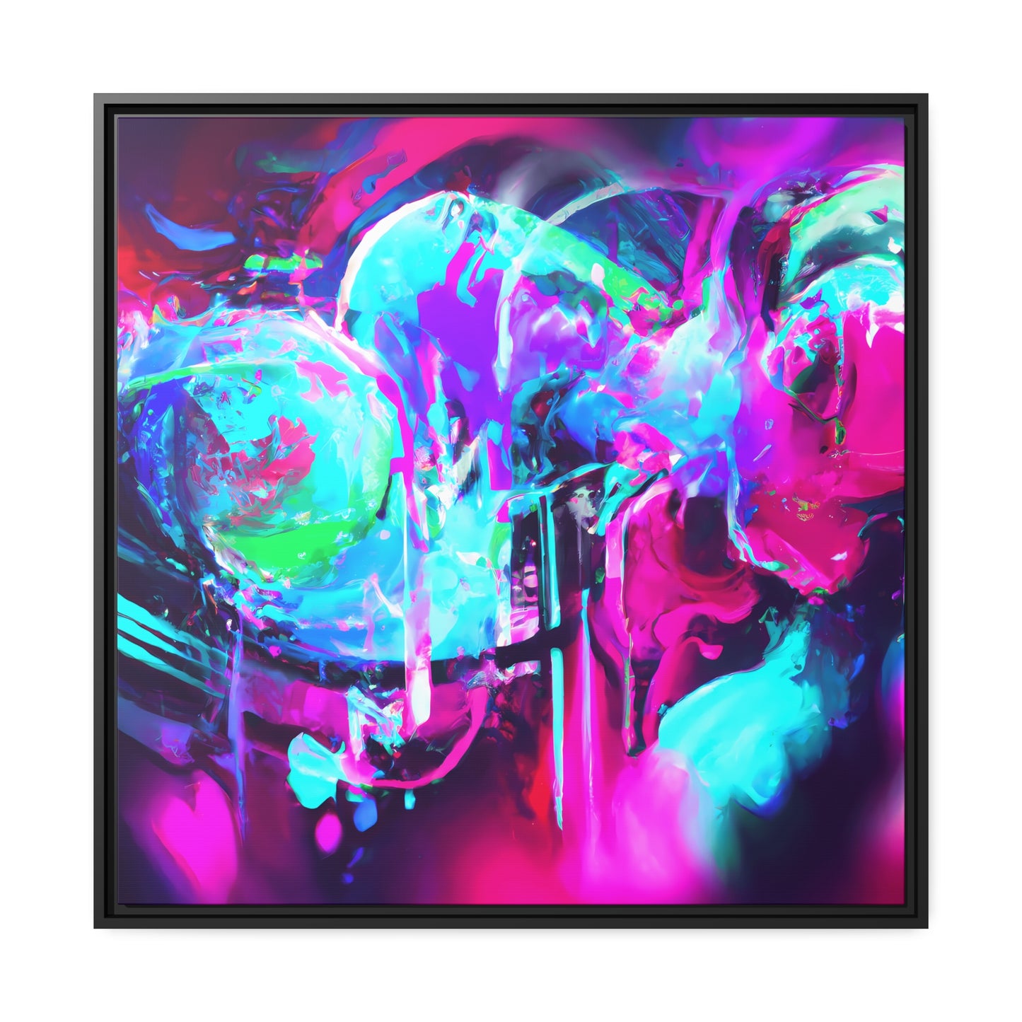 Future Graffiti 25 - on Framed Canvas