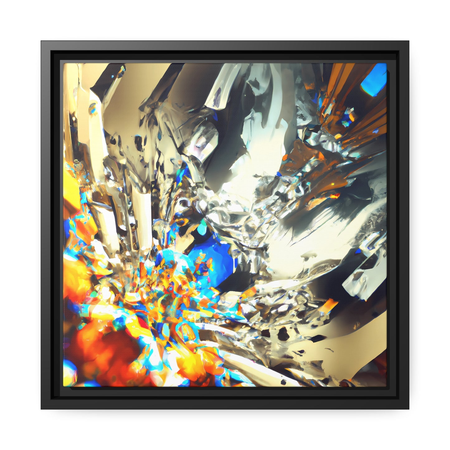 Temporal Flux 6 - on Framed Canvas