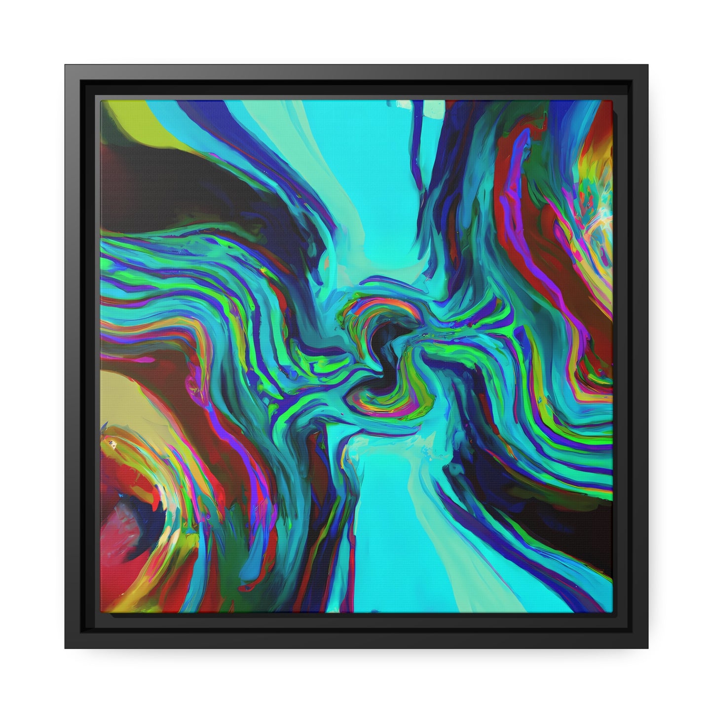 Fabstract 76 - on Framed Canvas